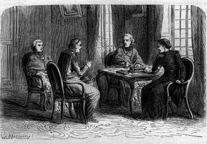 Superior Council of the Jesuites under the pontificate of Pope Gregoire XVI (between 1831 and 1846). Engraving in “Histoire des Papes-Rois-Queen and Empereurs a travers les centuries” by Maurice Lachatre by French School