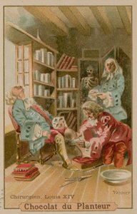 Surgeon attending to Louis XIV, King of France