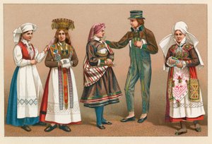 Sweden and Norway Costume by French School