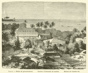 Tahiti (engraving) by French School