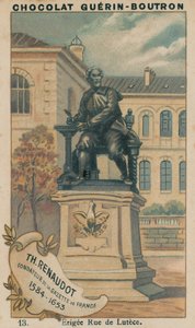 Th Renaudot, Founder of the Gazette de France, 1584-1653, Erected Rue de Lutece by French School