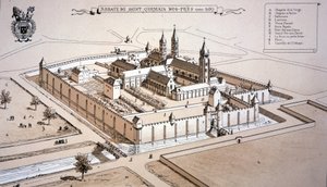 The Abbey of Saint-Germain-des-Prés in c.1520