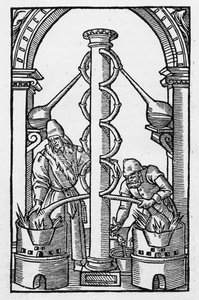 The Alchemist at Work, copy of an illustration from 