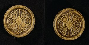 The Armorial Seal of Jeanne de Penthievre, Duchess of Brittany and Countess of Goello by French School