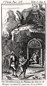 The Bachelier of Salamanca (engraving) by French School