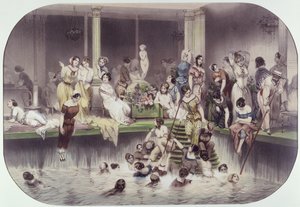 The Baths at Hotel Lambert, Ile Saint-Louis, Paris, mid-19th century by French School