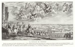 The Battle of Fontenoy, War of the Austrian Succession, 1745 by French School