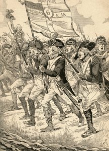 The Battle of Valmy by French School