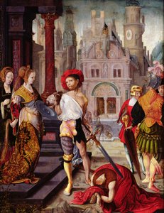 The Beheading of St. John the Baptist, 1525 by French School
