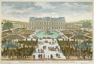 The Chateau and Jardin de Clagny at Versailles by French School