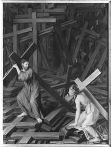 The Christian Soul Accepting her Cross by French School