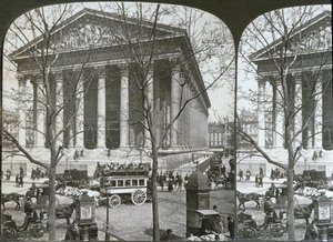 The Church of La Madeleine, Paris, stereoscopic view, c.1860-70