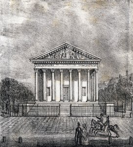 The Church of the Madeleine - Alphabet Picturesque des Monumens de Paris c.1840 (engraving)