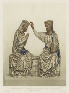 The Coronation of the Virgin, Ivory, French (mid 13th Century) by French School