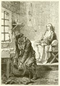 The Dauphin at the Temple and the Cobbler Simon by French School