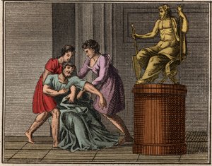 The Death of Demosthenes, 384-322 B.C. by French School