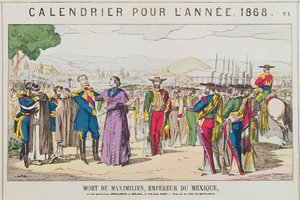 The Death of Maximilian, Emperor of Mexico, 19th June 1867 by French School