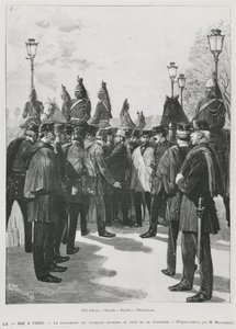 The Delegation of the Trade Unions at Pont de la Concorde during the Demonstration for the 1st May in Paris, 1st May 1890 (engraved by L. Moulignie)