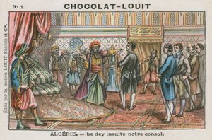 The Dey of Algiers insulting the French consul, Algeria by French School