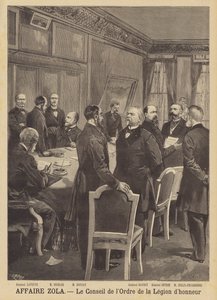 The Emile Zola libel case - The Council of the Order of the Legion d