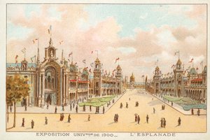 The Esplanade, Exposition Universelle 1900, Paris by French School