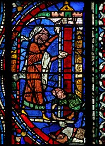 The Exodus Story: The Door Lintel is Marked with the Blood of a Sacrificed Lamb at Passover by French School