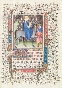 The Flight into Egypt, from the Heures dAnne de Mathefelon