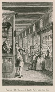 The Galeries du Palais, Paris, after Gravelot by French School