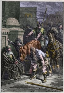 The Gauls in Rome - engraving from The history of France told to my grandchildren by Francois Guizot - 1872-1876 by French School