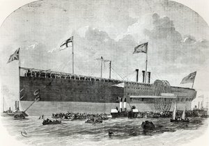 The Great Eastern, illustration from Le Nouvel Illustre, 1867 by French School