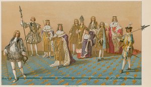 The Great Officers of State at a Coronation by French School