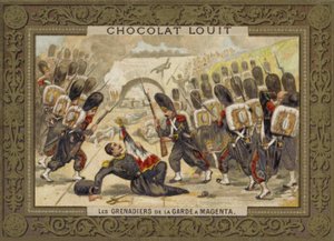 The Grenadiers of the Guard at the Battle of Magenta, 1859 by French School