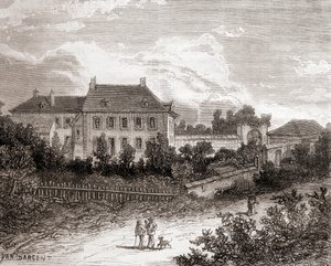 The House at Gras, near Chalon-sur-Saône, France where French Inventor Nicéphore Niépce Developed Heliography, from 