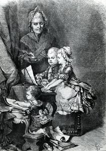 The Infant Mozart Playing the Piano
