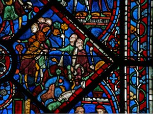The Joseph Window: His Brothers are Looking After the Sheep by French School