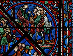The Joseph Window: His Brothers Present Jacob with His Blood-Stained Coat by French School