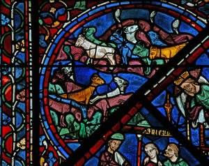 The Joseph Window: The Fat and Lean Cattle in the Dream by French School