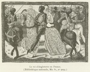 The King of England in France by French School