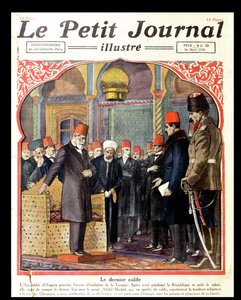 The Last Caliph, Abdul Majid II (1868-1944) Deposed from the Throne by the Ankara Assembly, from Le Petit Journal, 1924