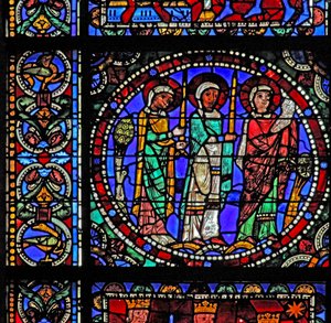 The Life of Christ: Three Saints Attending the Presentation in the Temple by French School