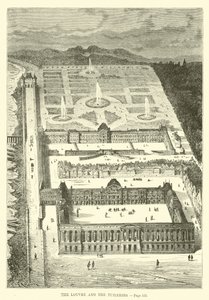 The Louvre and the Tuileries by French School