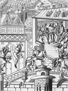 The Mint, after a Woodcut in De lInstitution de la Chose Politique, a Translation of the Latin Work of Francis Patricius, Published 1520