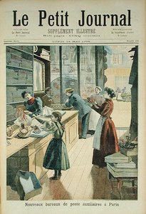 The New Auxiliary Post Office in Paris, from Le Petit Journal, 18th May 1894