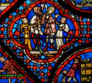 The Noah Window: A Pair of the Nephilim by French School