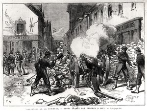 The Paris Commune: A Barricade at Issy, May 2nd 1871 by French School