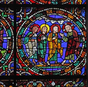 The Passion Window: Christ Descends from Mount Tabor by French School