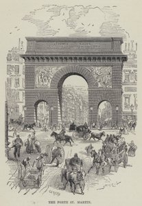 The Porte St Martin by French School