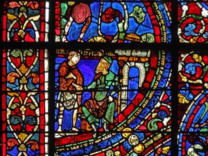 The Prodigal Son window: asks for work by French School