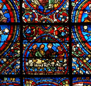 The Prodigal Son window: feast with the sons