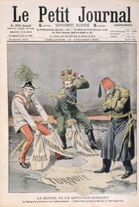 The Resurgence of the Matter of Oriental Countries and the Balkans, cover illustration from Le Petit Journal, 18 October 1908